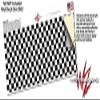Checkered Canvas Black and White - Decal Style Skin Wrap fits Yeti Rambler Colster and RTIC Can (Cooler NOT Included) view 3