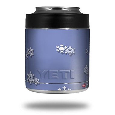 Snowflakes - Decal Style Skin Wrap fits Yeti Rambler Colster and RTIC Can (Cooler NOT Included)