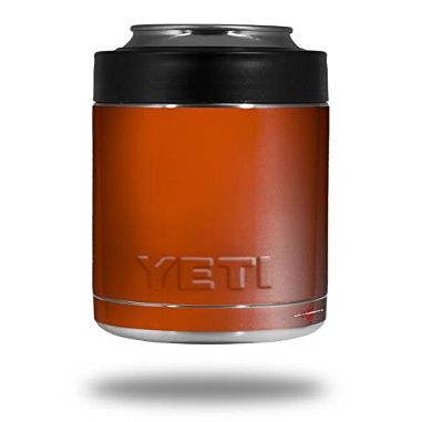 Solids Collection Burnt Orange - Decal Style Skin Wrap fits Yeti Rambler Colster and RTIC Can (Cooler NOT Included)