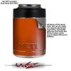Solids Collection Burnt Orange - Decal Style Skin Wrap fits Yeti Rambler Colster and RTIC Can (Cooler NOT Included) view 2