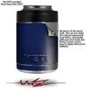 Solids Collection Navy Blue - Decal Style Skin Wrap fits Yeti Rambler Colster and RTIC Can (Cooler NOT Included) view 2