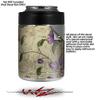 Flowers and Berries Purple - Decal Style Skin Wrap fits Yeti Rambler Colster and RTIC Can (Cooler NOT Included) view 2