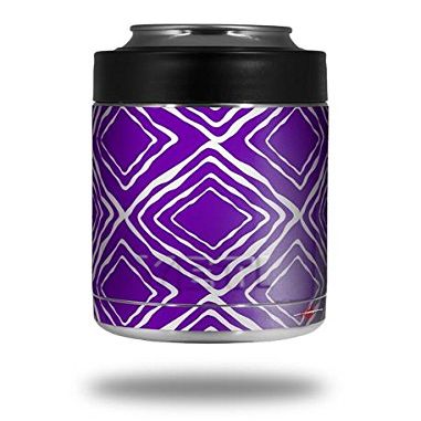 Wavey Purple - Decal Style Skin Wrap fits Yeti Rambler Colster and RTIC Can (Cooler NOT Included)