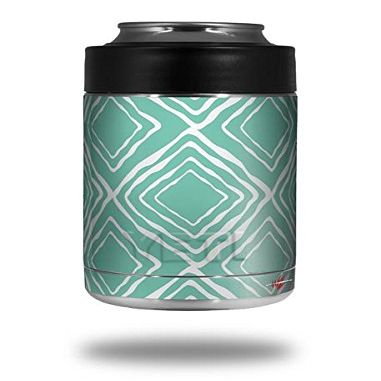 Wavey Seafoam Green - Decal Style Skin Wrap fits Yeti Rambler Colster and RTIC Can (Cooler NOT Included)
