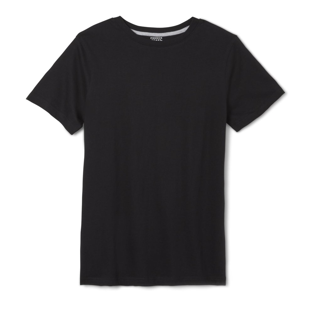 French Toast Boys Short Sleeve Crewneck Tee T Shirt, Black, 14 US