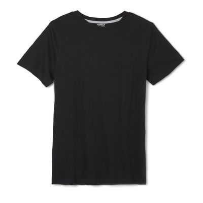 French Toast Boys Short Sleeve Crewneck Tee T Shirt, Black, 8 US