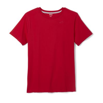 French Toast Boys Short Sleeve Crewneck Tee T Shirt, Red, 2 US
