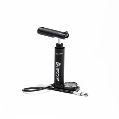 Panaracer BMP-N21AGF2-B Bicycle Air Pump, Portable Pump, Variable Type, Includes Air Pressure Gauge, Compatible with All Valves, Black