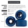 Blood Orange Morgan 70mm Longboard Wheel for Sliding, Surfskate, Cruising, Electric Skateboard, Freeride, LDP. (84a - Midnight Blue) view 2