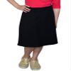 Kosher Casual Kids Big Girls' Modest A-Line Knee Length Lightweight Cotton Spandex Skirt XL Black view 1