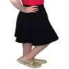 Kosher Casual Kids Big Girls' Modest A-Line Knee Length Lightweight Cotton Spandex Skirt XL Black view 3
