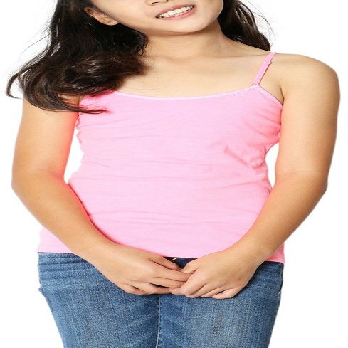 ToBeInStyle Girls' Cami with Adjustable Straps Inner Bra - Neon Pink - Size 8