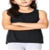 ToBeInStyle Girls' Sleeveless Tank Top with Key-Hole Detail - Black - Size 8 view 1