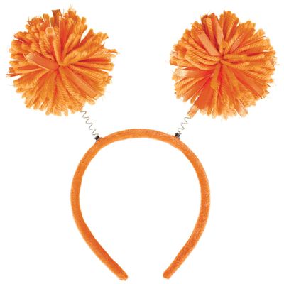 Amscan Pom Pom Headbopper, Party Accessory, Orange