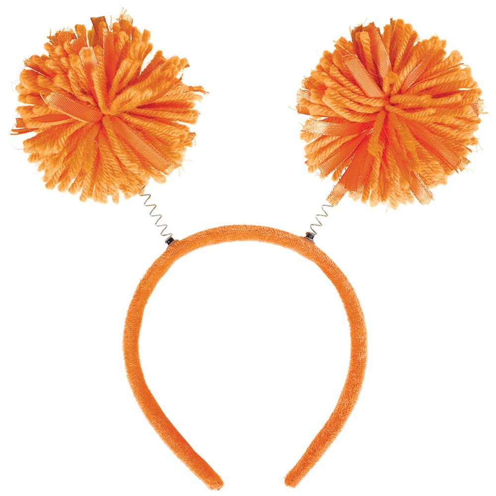 Amscan Pom Pom Headbopper, Party Accessory, Orange