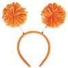 Amscan Pom Pom Headbopper, Party Accessory, Orange view 1