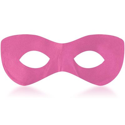 Pink Super Hero Fabric Eye Mask - 2.87" x 8.25" - Durable, Comfortable & Perfect Fit - Ideal for Parties, Cosplay & More