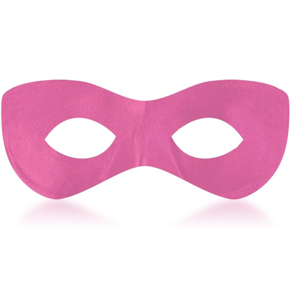Pink Super Hero Fabric Eye Mask - 2.87" x 8.25" - Durable, Comfortable & Perfect Fit - Ideal for Parties, Cosplay & More