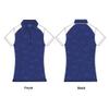 Monterey Club Women's Rose Emboss Contrast Polo Shirt #2446 (Kalvin Blue/White, Medium) view 2
