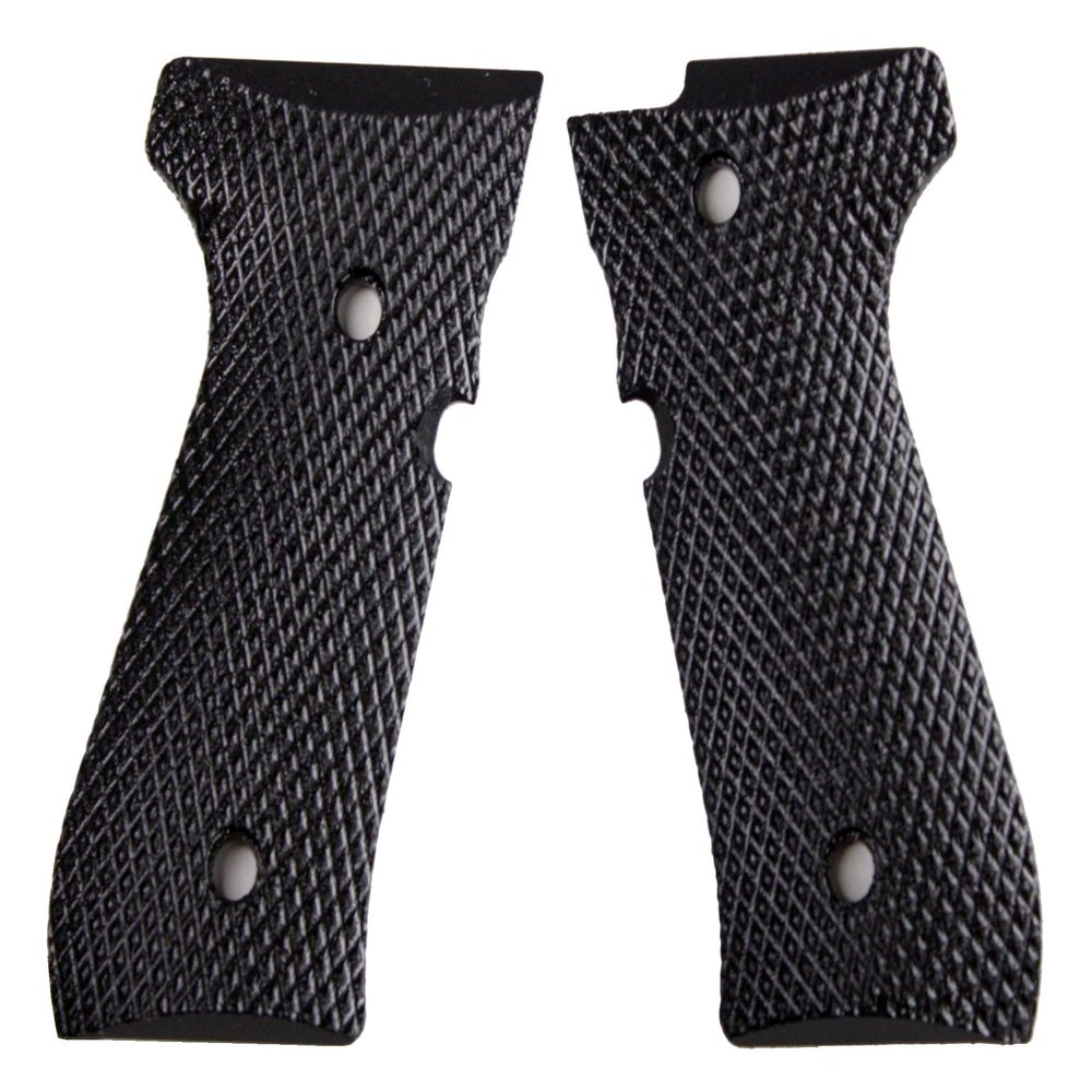 StonerCNC Super Aggressive G10 Grips Designed to Fit 92FS/96 M9 Series Beretta 92 (Black)