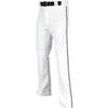 CHAMPRO Boys Triple Crown Open Bottom Piped Youth Baseball Uniform Pants, White/Navy, X-Large US view 2