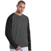 Awdis Mens Two Tone Cotton Rich Baseball Sweatshirt (L) (Jet Black/Fire Red) view 4