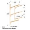 3-Place Wall-Mount Log Kayak Storage Rack, Paddle Board Wall Mount, Canoe Garage Storage Racks, Surfboard Wall Storage, Surf Racks, Kayak Wall Storage - Canyon Brown view 4