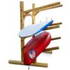3-Place One-Sided Log Kayak Rack / Canoe Racks, Freestanding Canoe Stand for Garage, Outdoor & Indoor Surfboard Storage Racks or SUP Storage Stands, Kayaks - Natural view 1