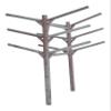 6-Place Buried-In-Ground Kayak Log Rack, Kayak Racks for Outdoor Storage, Paddle Board Rack, Surfboard Racks, Standing SUP Paddle Holder, Surfboard Stand, SUP Surf Storage - Unfinished view 1