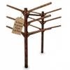 6-Place Buried-In-Ground Kayak Log Rack, Caribbean Kayak Racks for Outdoor Storage, Paddle Board Rack, Surfboard Racks, Standing Florida Kayak Rack SUP Paddle Holder, Surfboard Stand, Canyon Brown view 1