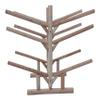 6-Place Log Kayak Rack - 64 x 84 x 77 inch Low 4 Kayaks + 2 SUP/Surfboard Log Racks, Heavy Duty Canoe Paddle Outdoor Storage Racks, Surfboard Rack for Garage, SUP Storage, Kayak Stand - Unfinished view 2
