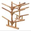 Log Kayak Rack 6-Place Low 4 Kayaks + 2 SUP/Surfboard Log Racks, Heavy Duty Canoe Paddle Outdoor Storage Racks, Surfboard Rack for Garage, SUP Storage, Kayak Stand - Canyon Brown view 3
