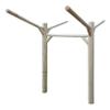2-Place Buried-In-Ground Kayaks/Canoes/SUP Log Rack, Kayak Racks for Outdoor Storage, Surfboard Racks, Standing SUP Paddle Holder, Surfboard Stand, Outdoor Surf Storage - Natural view 3