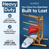 Log Kayak Rack 4-Place, One-Sided Kayak and SUP Log Racks, Surfboard Stand, Freestanding Outdoor Storage Rack, Surfboard Storage Racks, SUP Board Stand, Kayaks, Surfboards - Natural view 3