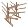Log Kayak Rack Low 6-Place SUP and Surfboard Rack for Garage, Canoe Stand, Stand Up Paddleboard, SUP Paddle Board Holder, Sport Outdoor Storage Racks - Canyon Brown view 1