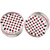 MoDTanOiz 5/8 Gauge Gauges 5/8 16mm Ear Plugs Plug Flesh Tunnels Tunnel 2g 0g 00g 0 00 1/2 Weight Men Women Ears Steel Stone Wood Earrings Silicone Black 00 gauge 5/8 16mm view 1