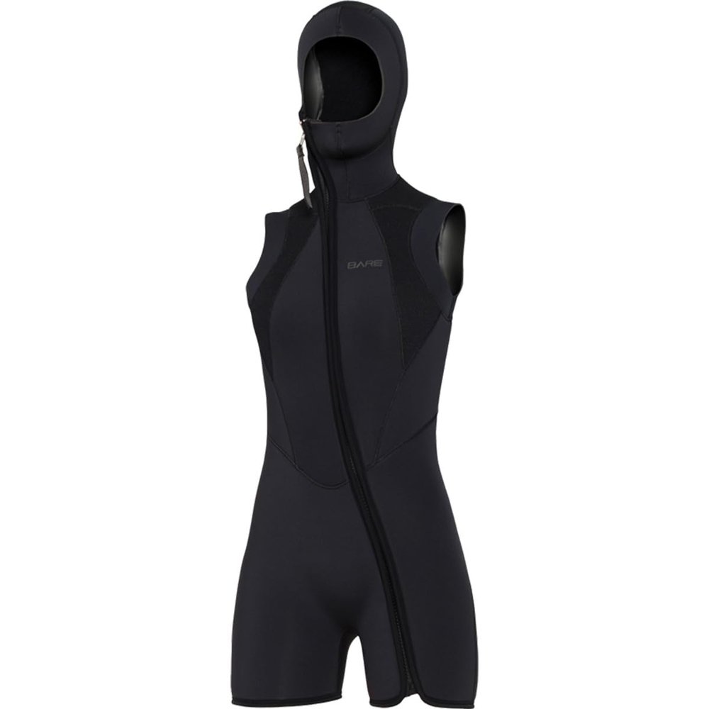 BARE 7MM Women's Step-in Hooded Vest: Layer with Any 7mm or 5mm Full Wetsuit - 14