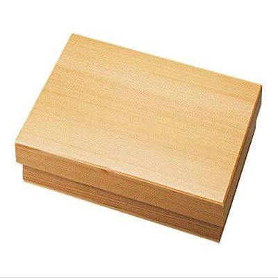 Yamako 27422 Kiso Cedar, Six Cut Box Set, Body, Lid, Divider Set