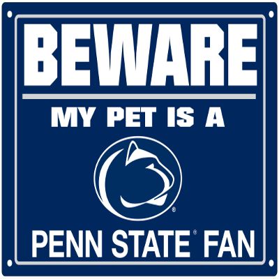 Pets First Collegiate Pennsylvania State University Nittany Lions "Beware of Dog" Sign