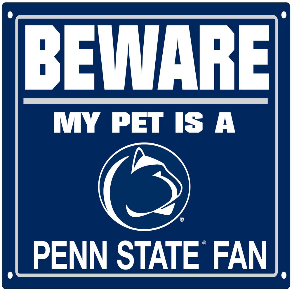 Pets First Collegiate Pennsylvania State University Nittany Lions "Beware of Dog" Sign
