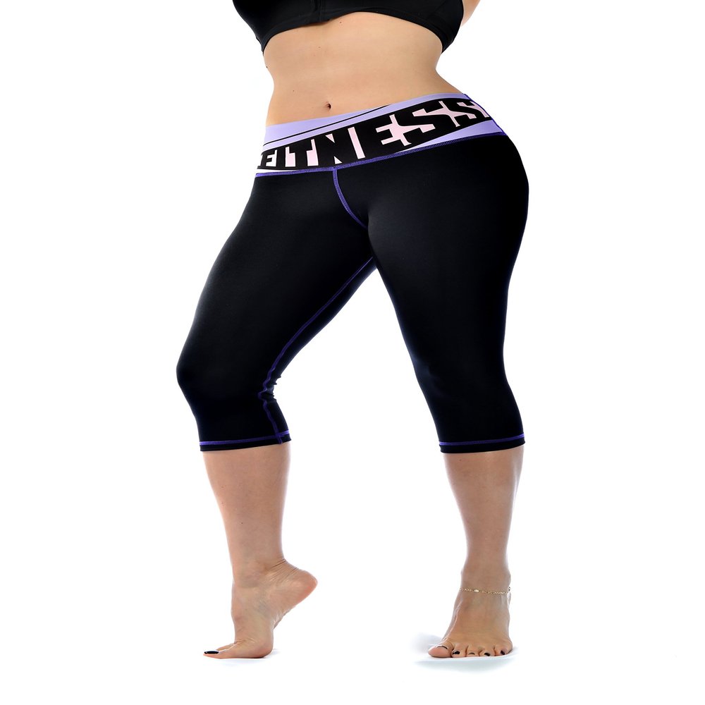 ZIKZAK Women's Sportswear Leggings Capri Pants Tricot Fitness Medium Black