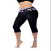 ZIKZAK Women's Sportswear Leggings Capri Pants Tricot Fitness Medium Black view 1