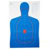 Action Target B-27E and FBI Q Combination Target, 100 Pack, Blue/Red, RC-B27E-Q-100 view 1