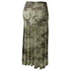 Lock and Love WB1058 Womens Tie Dye Fold Over Maxi Skirt XL Olive view 2