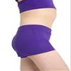 Capezio Boys Cut Low Rise Short - Girls, Purple, Large view 3