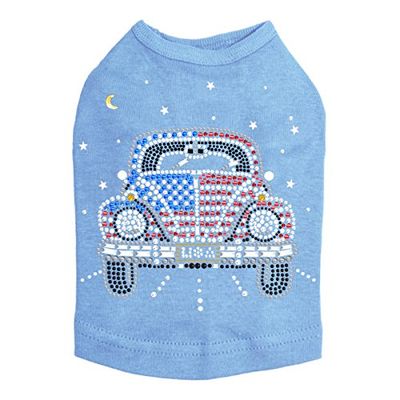 Volkswagon - Red, White, & Blue - Dog Shirt, 2XL Blue