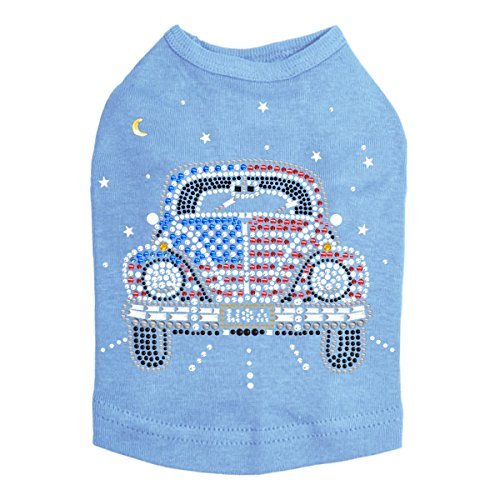 Volkswagon - Red, White, & Blue - Dog Shirt, 2XL Blue