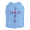 Cross - Red, White & Blue - Dog Shirt, 2XL Blue view 1