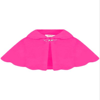 AEL Girls Faux Fur Shoulder Cape Bridesmaid Tippet Bolero Wrap Shrug Colour: Cerise