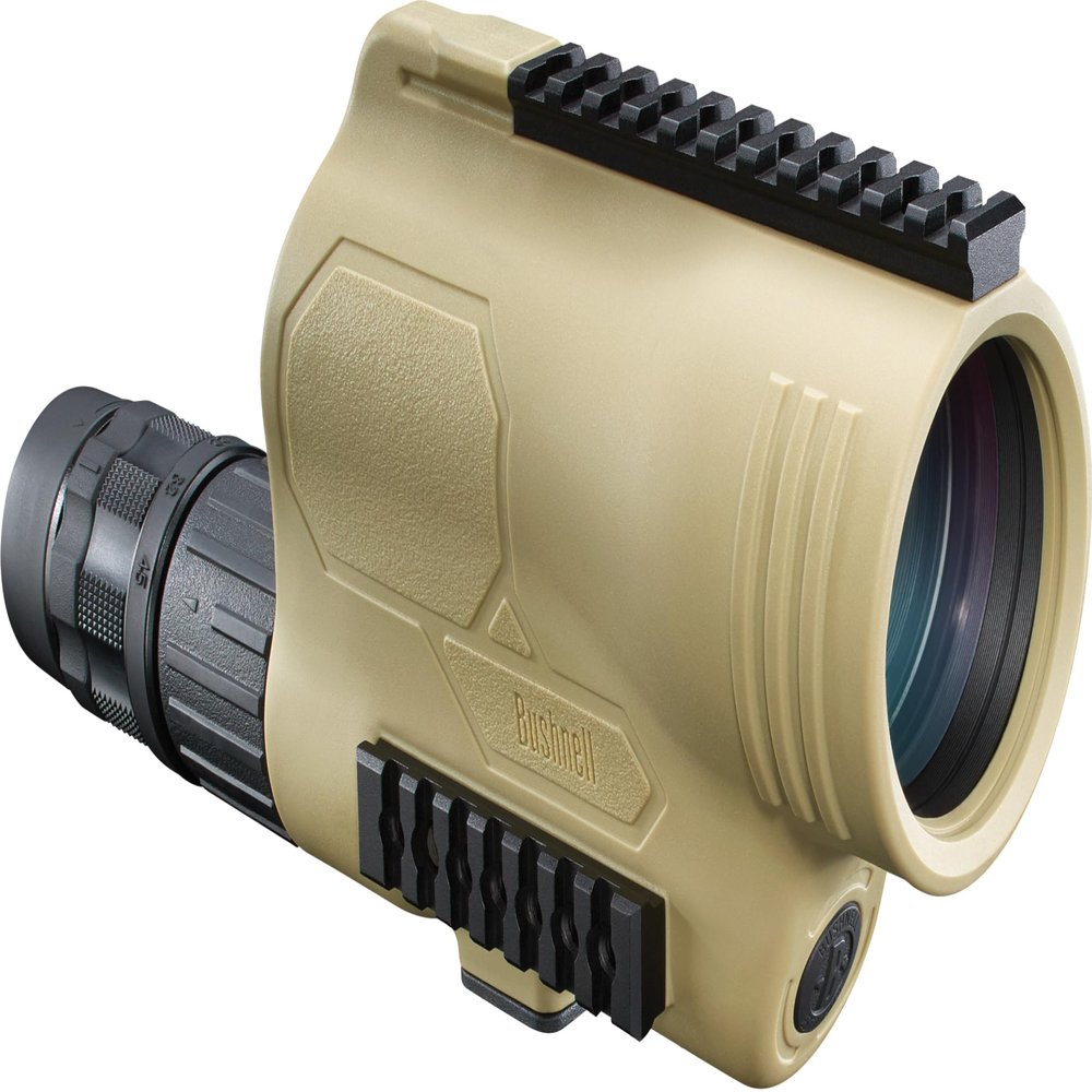 Bushnell 781545ED Legend T-Series Flp Spotting Scope with Mil-Hash Reticle, 15-45 x 60mm, Tan